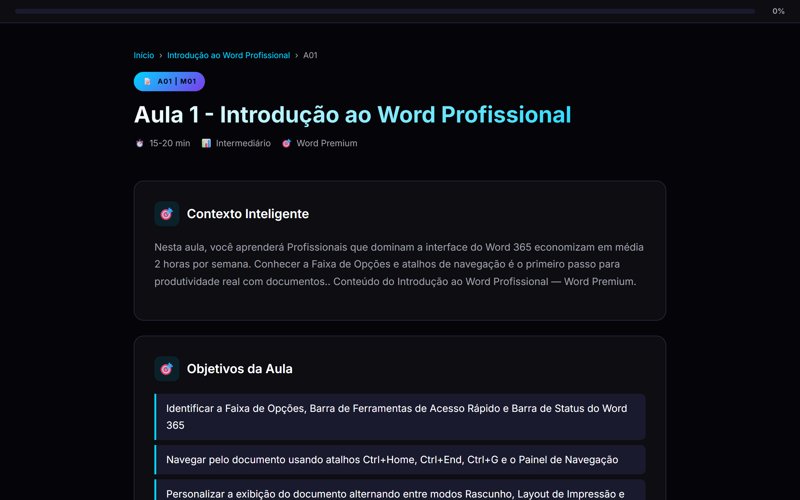 Quiz interativo com feedback